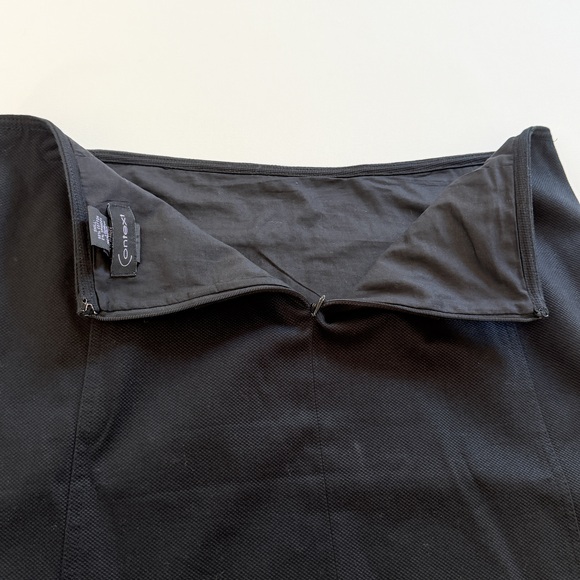 Black denim pencil skirt large 12 cotton skirt y2k brand - Picture 3 of 8